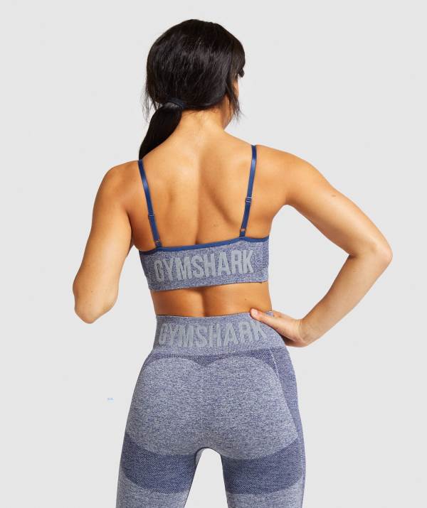 Damske Športové Podprsenky Gymshark Flex Strappy Námornícka Modrá Svetlo / Siva | IZ9358021